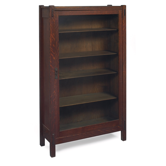 Appraisal: Lifetime bookcase similar to single door with original hardware supported