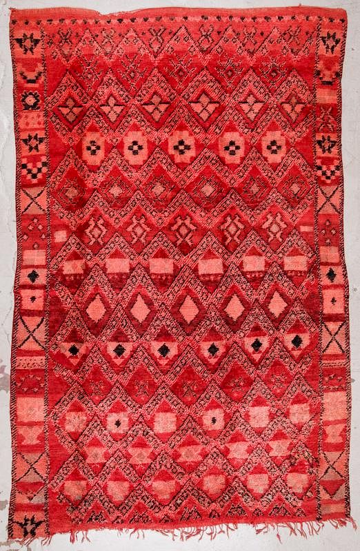 Appraisal: Vintage Moroccan Rug ' '' x ' '' Vintage Moroccan