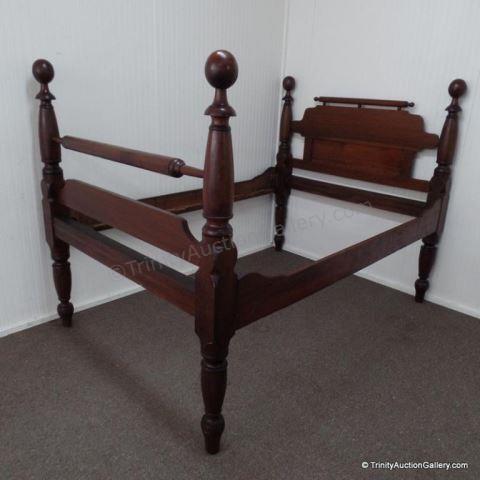 Appraisal: Antique Post Mahogany Full Size bed This is a very