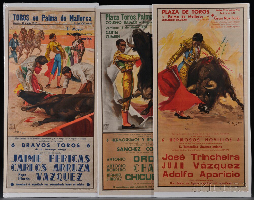 Appraisal: Posters Six Three full-color posters created for the French National