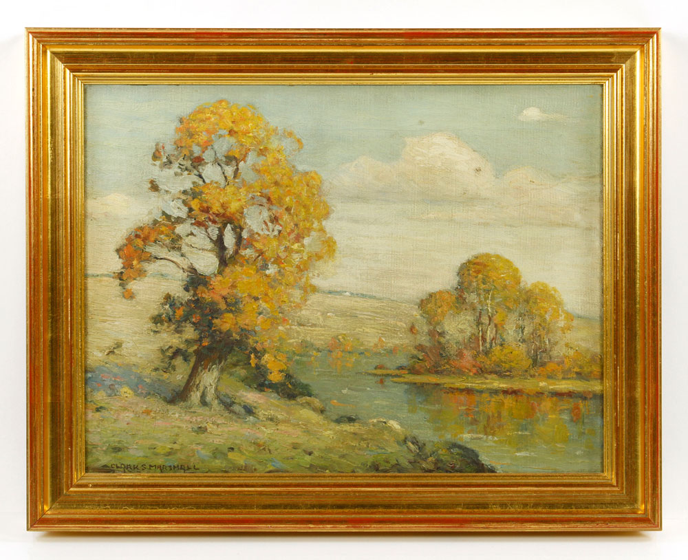 Appraisal: - Marshall Fall Landscape O C Clark S Marshall American