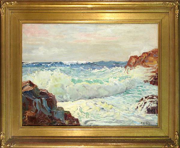 Appraisal: Attributed to Anna Althea Hills American - Sunlit Waves bears