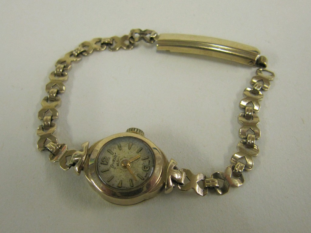 Appraisal: Ladies ct gold bracelet watch