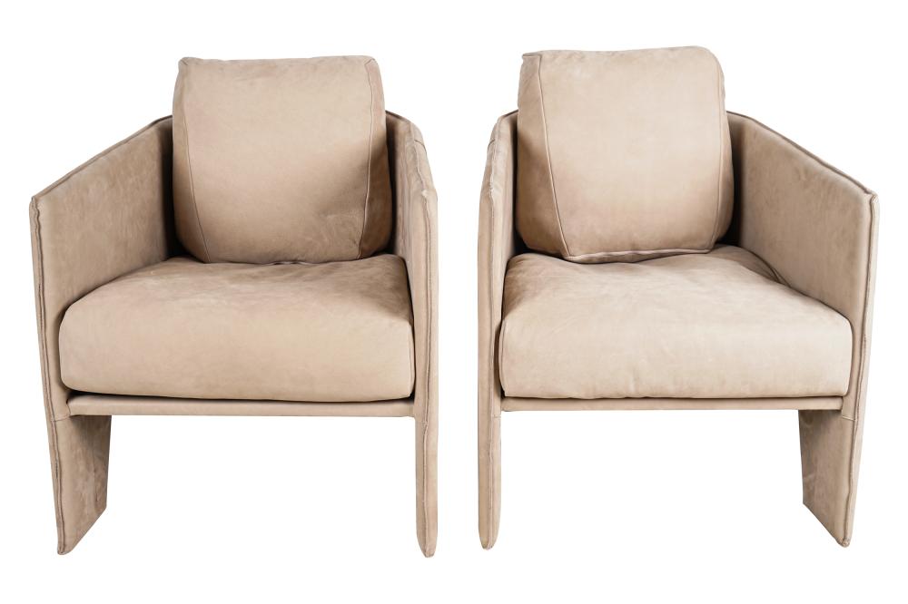 Appraisal: PAIR OF HENGE KETCH ARMCHAIRSDesigned by Massimo Castagna inches wide