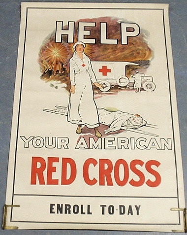 Appraisal: - World War I Red Cross poster- Help Your American