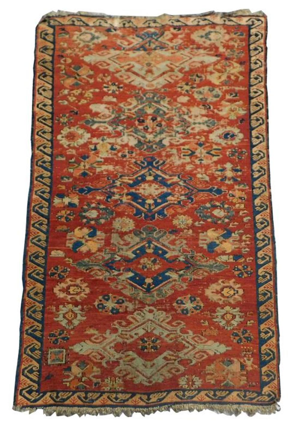 Appraisal: RUG Antique Caucasian Sumac ' x ' hand-made wool classic