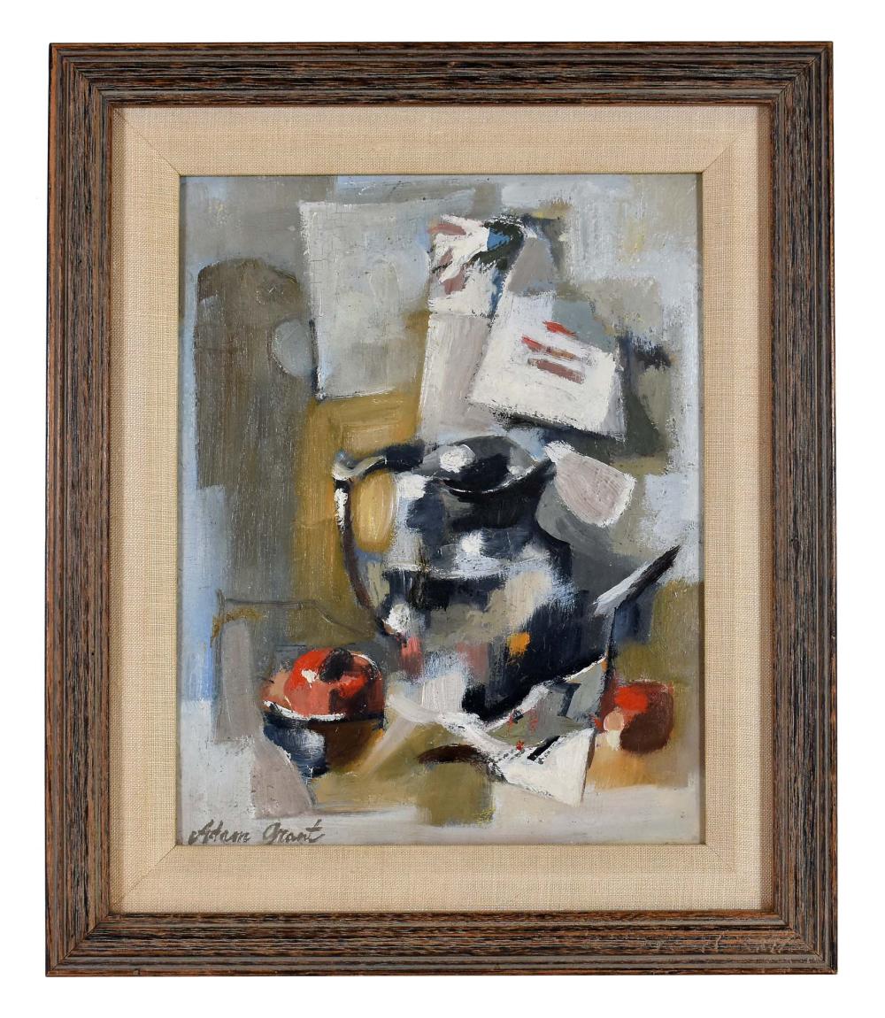 Appraisal: ADAM GRANT POLISH AMERICAN - PAINTINGStill Life with Apple and