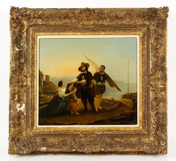 Appraisal: - th C Continental School Painting O C th century