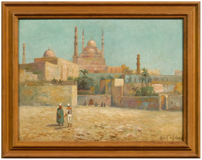 Appraisal: Alfred Fontville de Breanski painting British - orientalist view titled