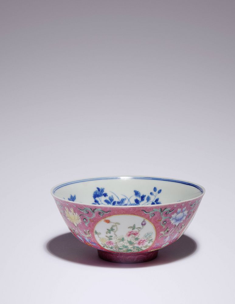 Appraisal: A Ruby Sgraffito Ground Famille Rose and Underglaze Blue Porcelain