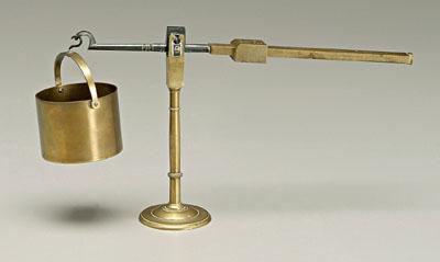 Appraisal: Rice plantation brass chondrometer device for measuring grain brass beam