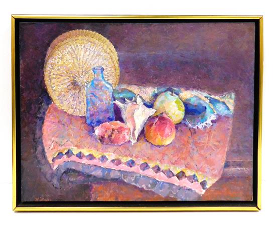 Appraisal: Herman Rose American - Still Life with Chinese Basket on