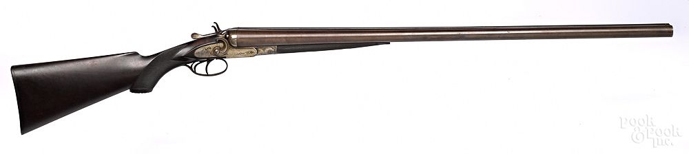 Appraisal: The Continental double barrel hammer shotgun The Continental side by