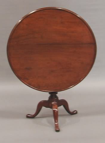 Appraisal: Lipped circular top bottle-form pedestal on tripod cabriole base with