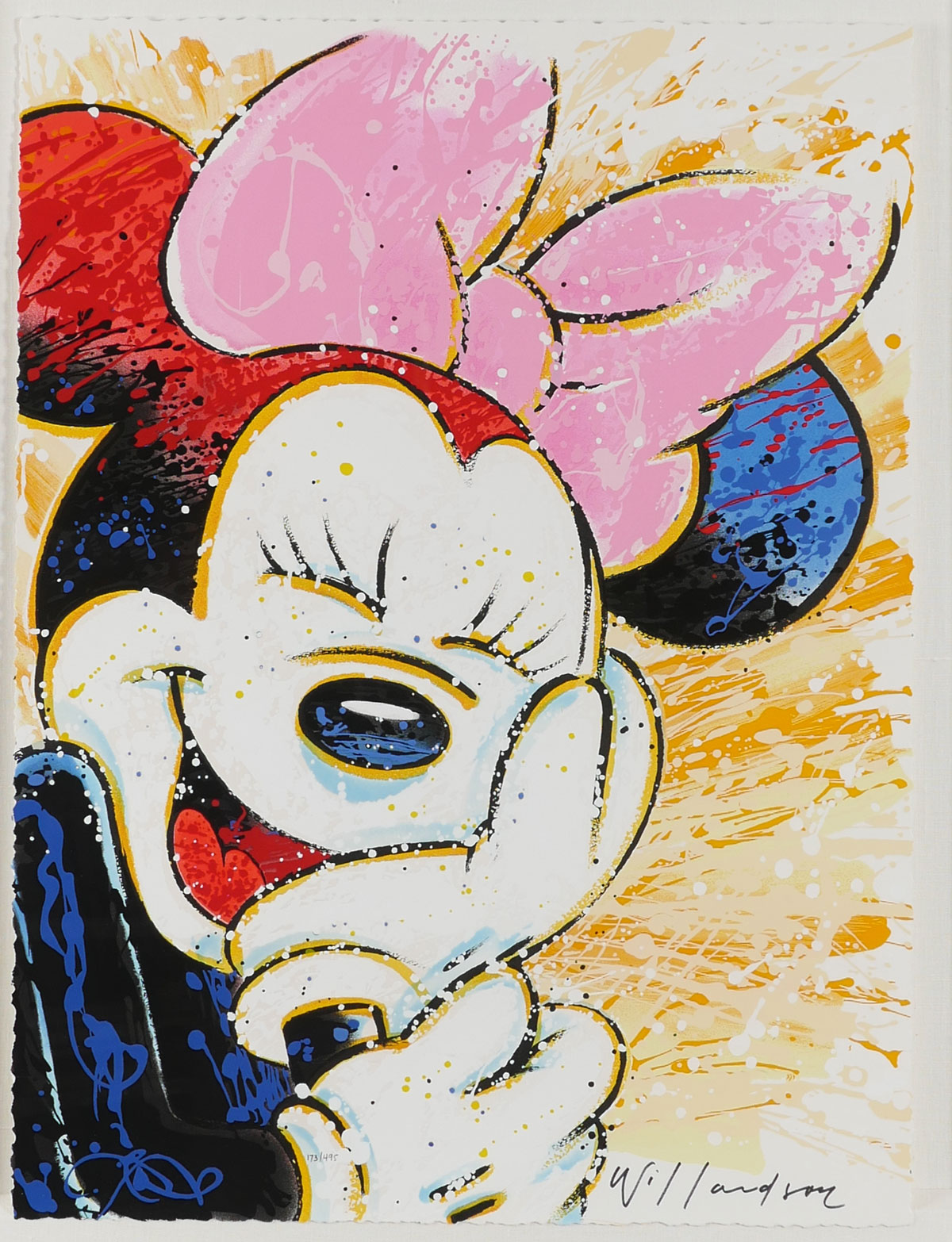 Appraisal: WILLARDSON David th st Century Minnie Mouse Laughing Disney Character