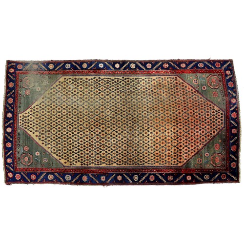 Appraisal: A rug x cm More Information Localised wear and slightly