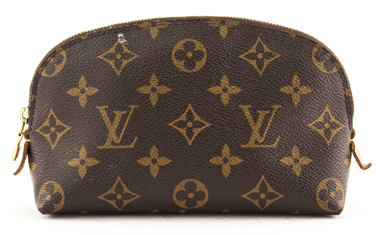 Appraisal: LOUIS VUITTON TOILETRY POUCH Louis Vuitton toiletry bag with beige