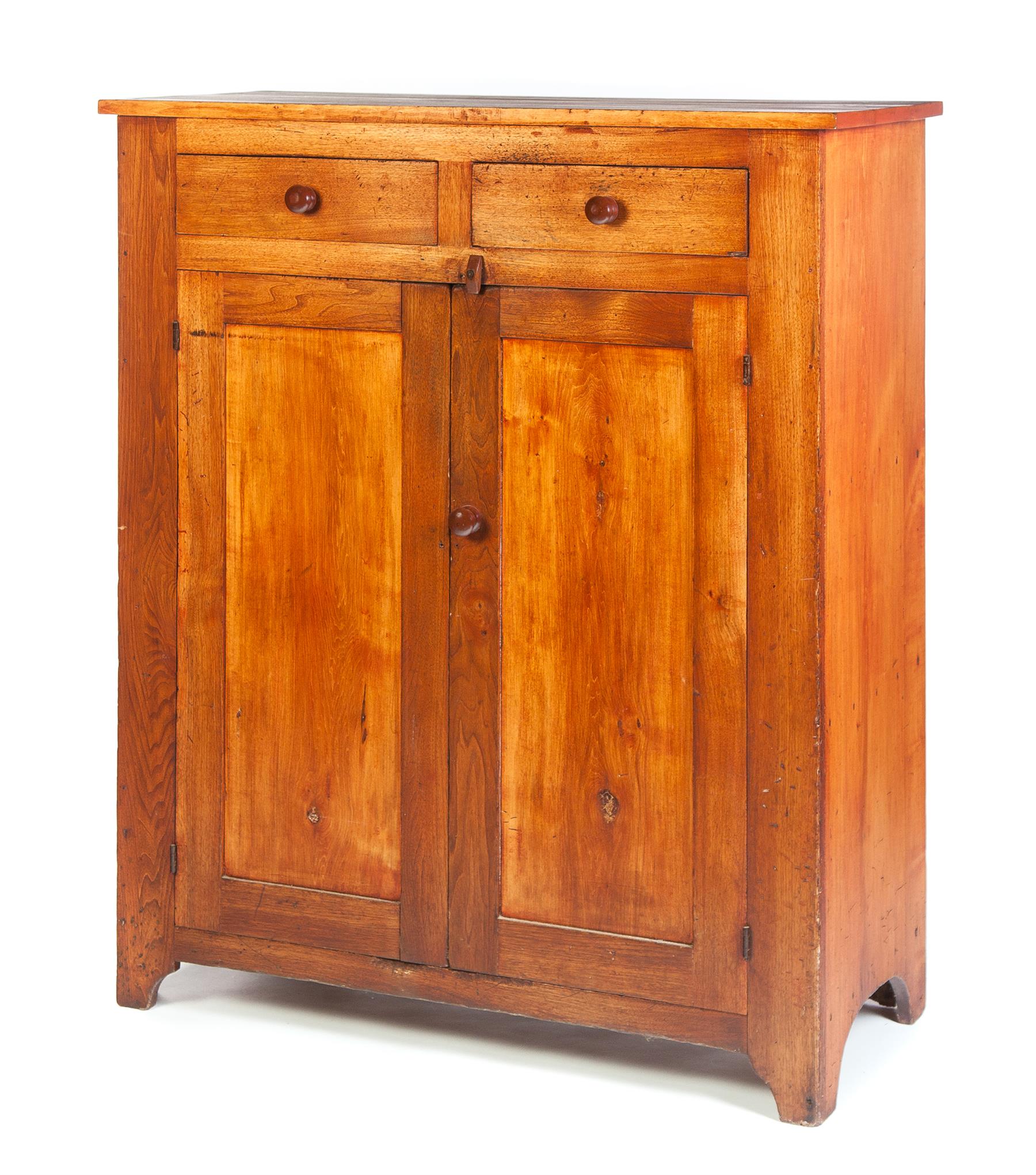 Appraisal: COUNTRY JELLY CUPBOARD American nd half- th century Single board