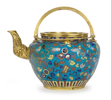 Appraisal: Chinese Cloisonne Teapot Estimate -