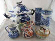 Appraisal: Six items of Mason's Ironstone china being a pair of