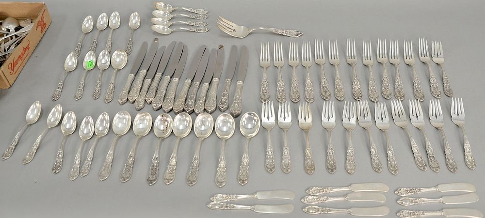 Appraisal: Sterling silver flatware set to include dinner forks salad forks