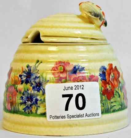 Appraisal: Clarice Cliff Newport Pottery Honey Preserve Jar and Cover with