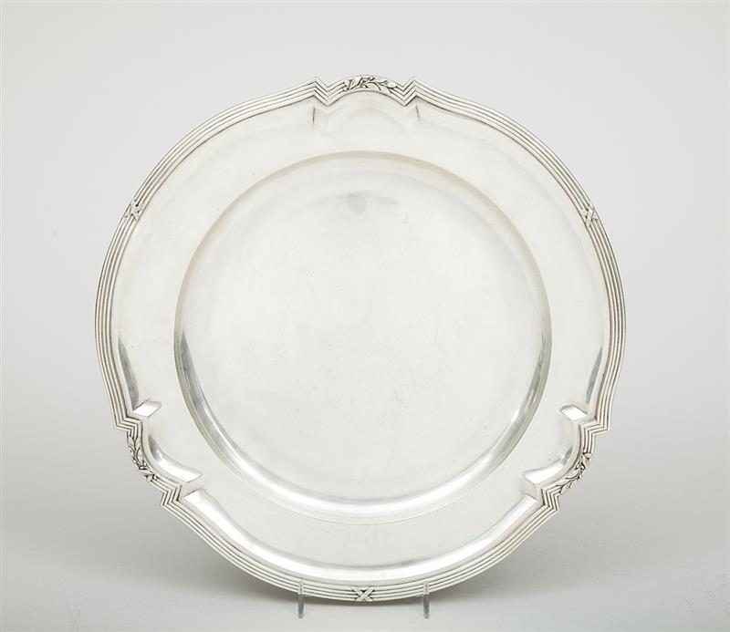 Appraisal: Austrian Silver Circular Platter in approx oz Estimate -