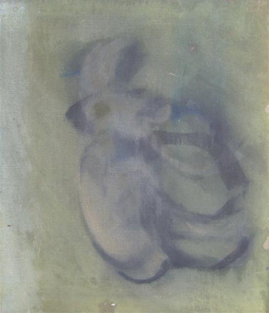 Appraisal: Francis Bacon Study of a Dog at Rest oil on