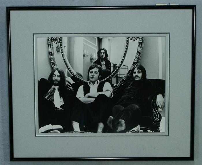 Appraisal: Framed photograph of the Beatles x Estimate -