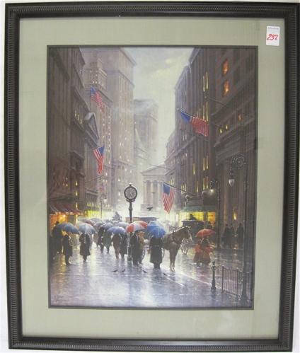 Appraisal: G HARVEY GERALD HARVEY JONES COLOR LITHOGRAPH American born titled