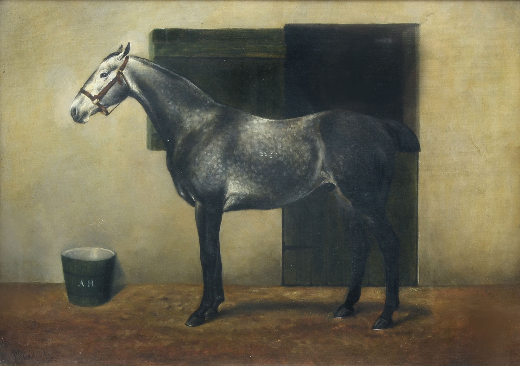 Appraisal: P F COPLAND HORSE PORTRAIT OF A DAPPLED GREY PONY