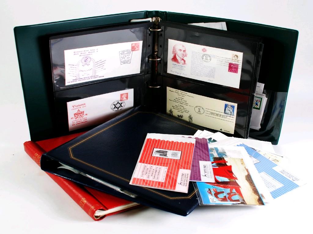 Appraisal: ACCUMULATION OF SEVEN BINDERS IN BOX countries of note incl