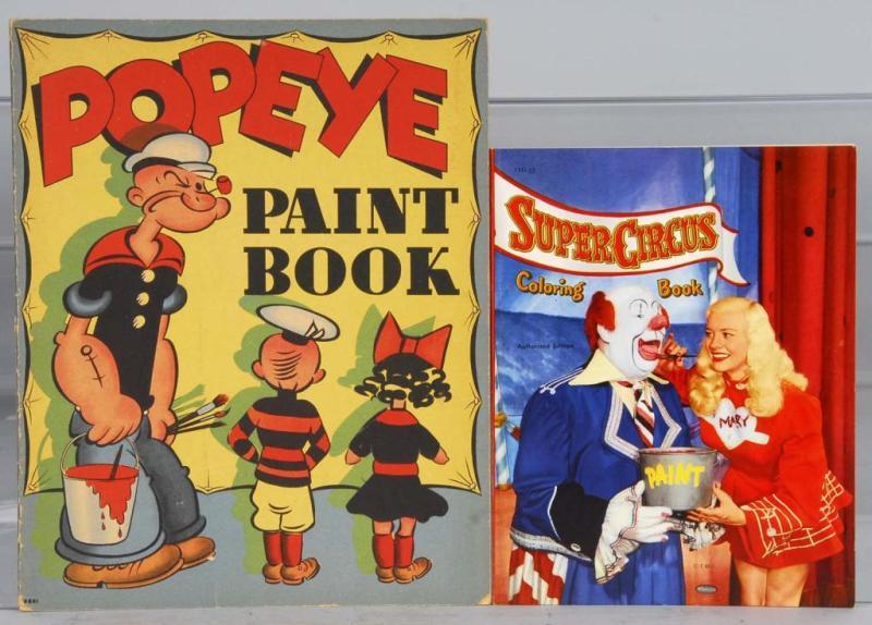 Appraisal: Lot of Character Coloring and Paint Books Description Includes Super