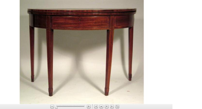 Appraisal: George III satinwood and mahogany games tablecirca