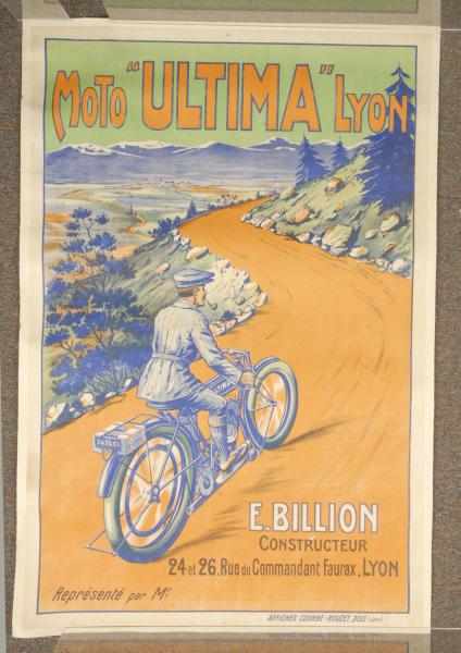 Appraisal: Lot of Early French Posters Mounted on Linen Description Includes