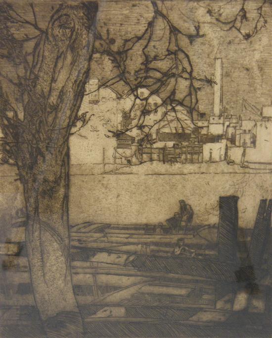 Appraisal: Sir Frank Brangwyn - Etching on zinc plate 'The Tree