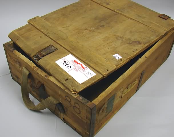 Appraisal: German wooden amo box