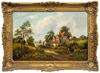 Appraisal: Walter Wallor Caffyn painting British - pastoral landscape with cottage