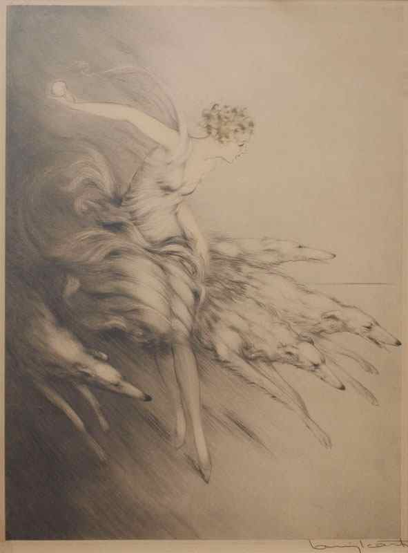 Appraisal: ICART Louis French - ''Elan'' Etching sight size '' x