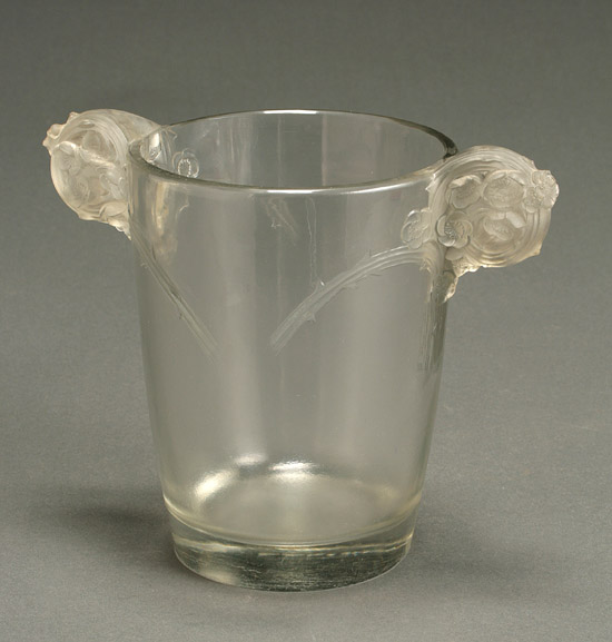 Appraisal: Ren Lalique Frosted and Molded Glass 'Chamarande' Vase Model Introduced