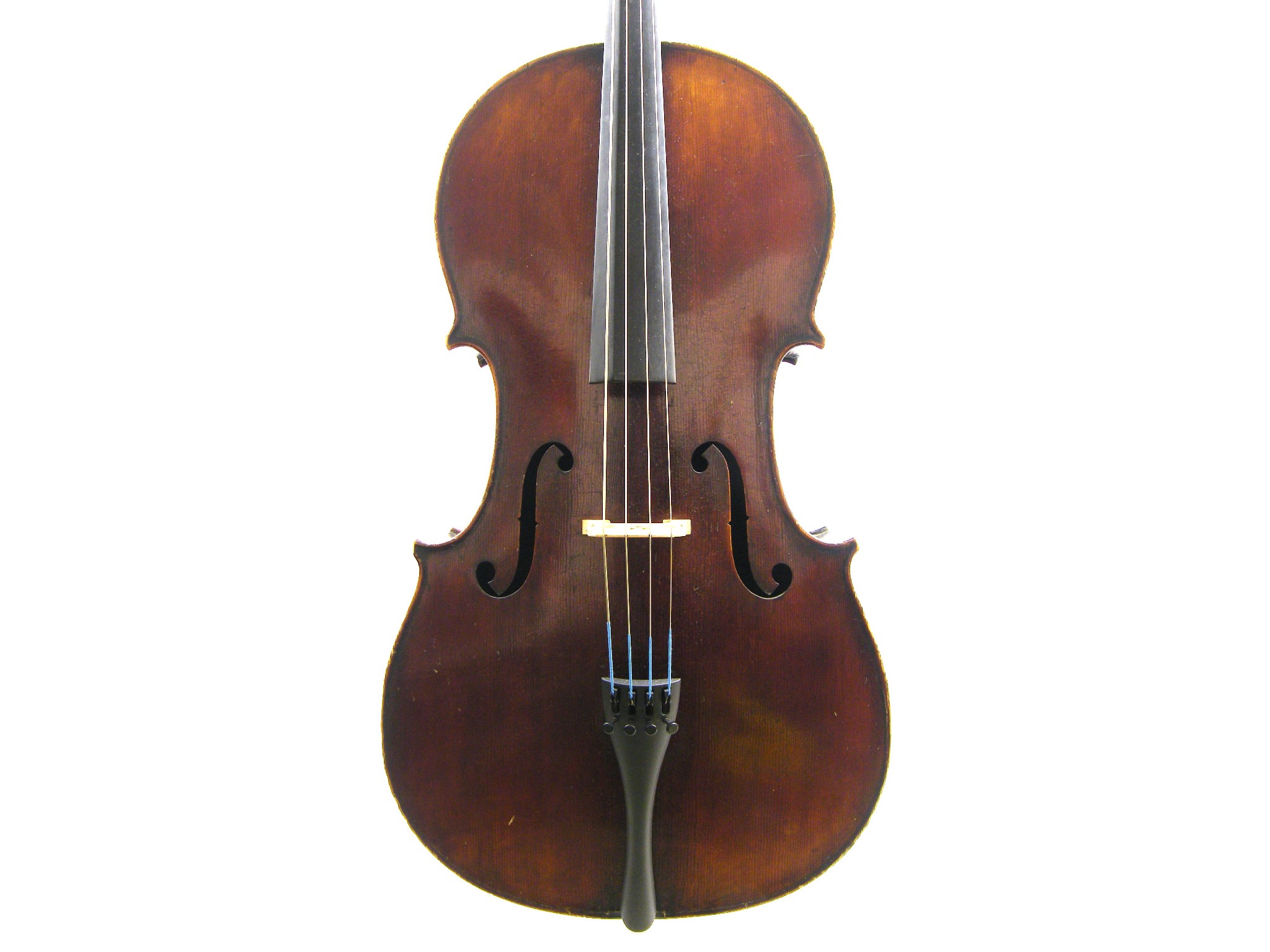 Appraisal: Late th century German violoncello the two piece back of