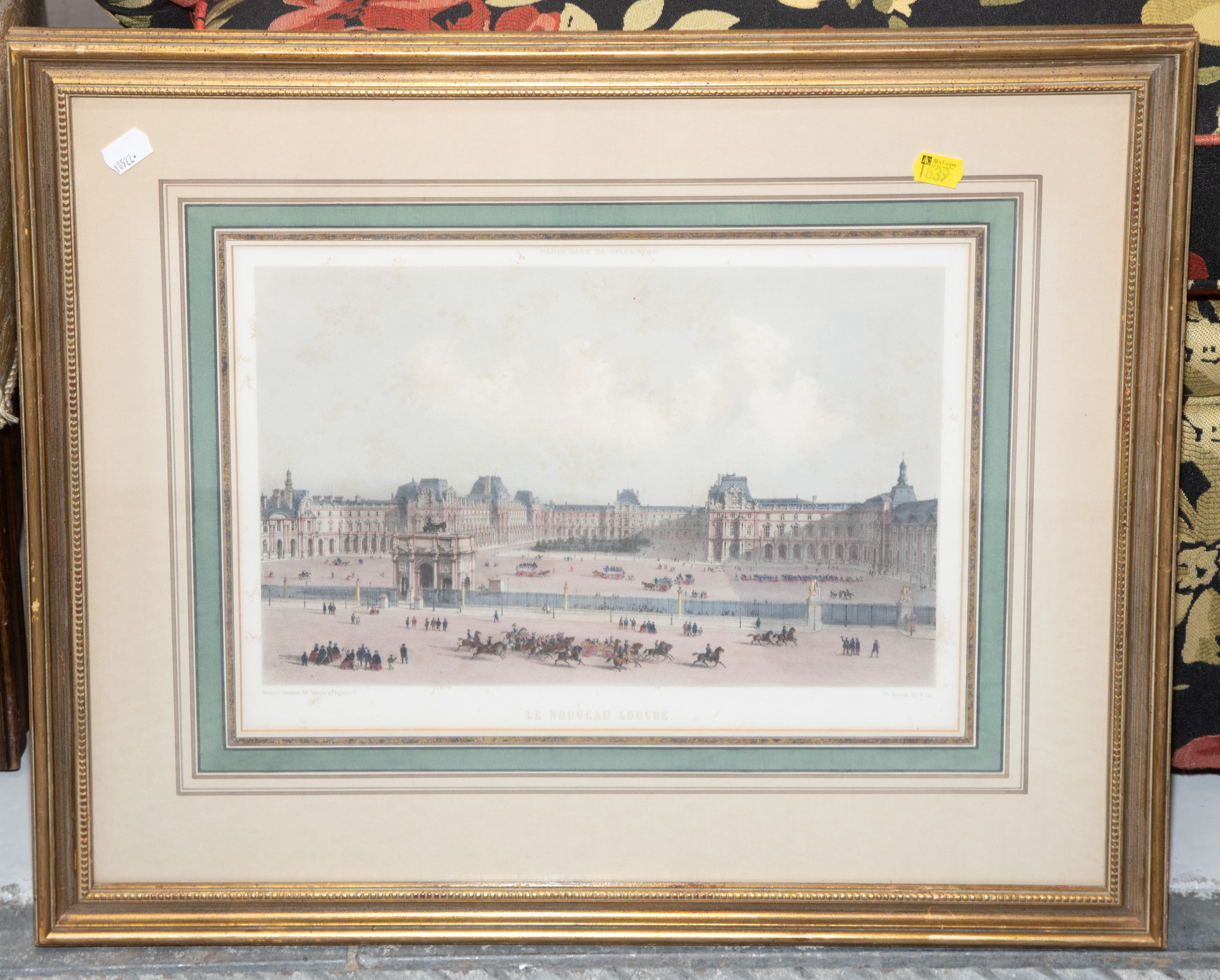 Appraisal: THE LOUVRE FRAMED PRINT Ph Benoist Le Nouveau Louvre published