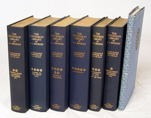 Appraisal: VOLUME STEVENSON LIBRARY EJ BEINECKE BOOKS AUTOGRAPHED volume set first