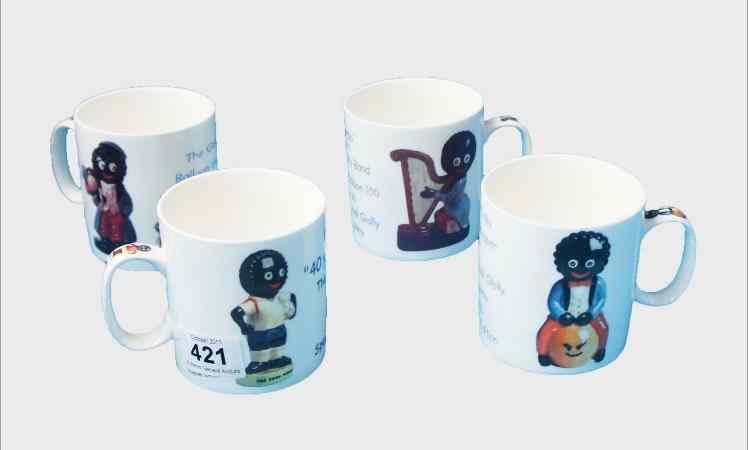 Appraisal: Carltonware Set of Mugs depicting the Golly Balloon Seller Harpo