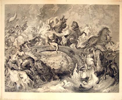 Appraisal: piece Engraving Rubens Peter Paul after Battle of The Amazons