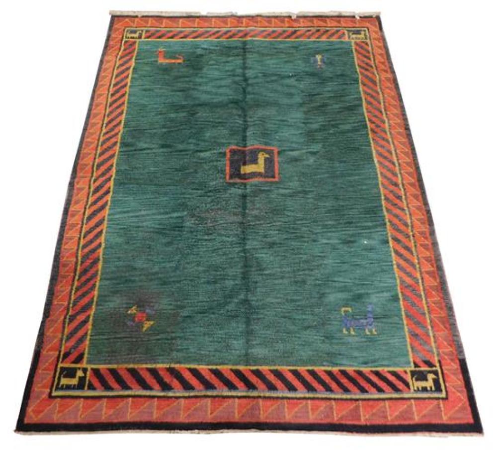 Appraisal: RUG Persian Gabbeh carpet ' x ' hand-knotted wool on