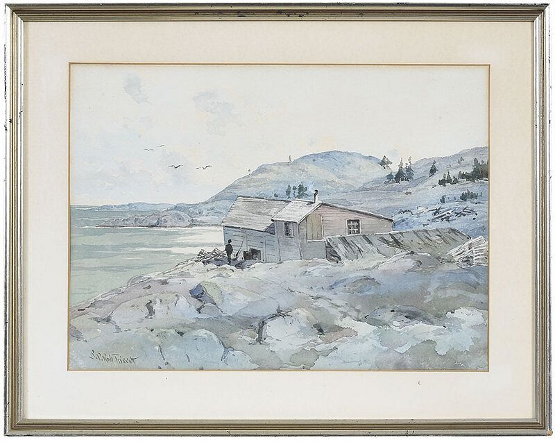 Appraisal: Samuel Peter Rolt Triscott Maine Massachusetts - Maine Fishing Shack