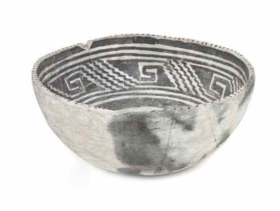 Appraisal: A Pre-Columbian Bowl of circular form having internal geometric decoration