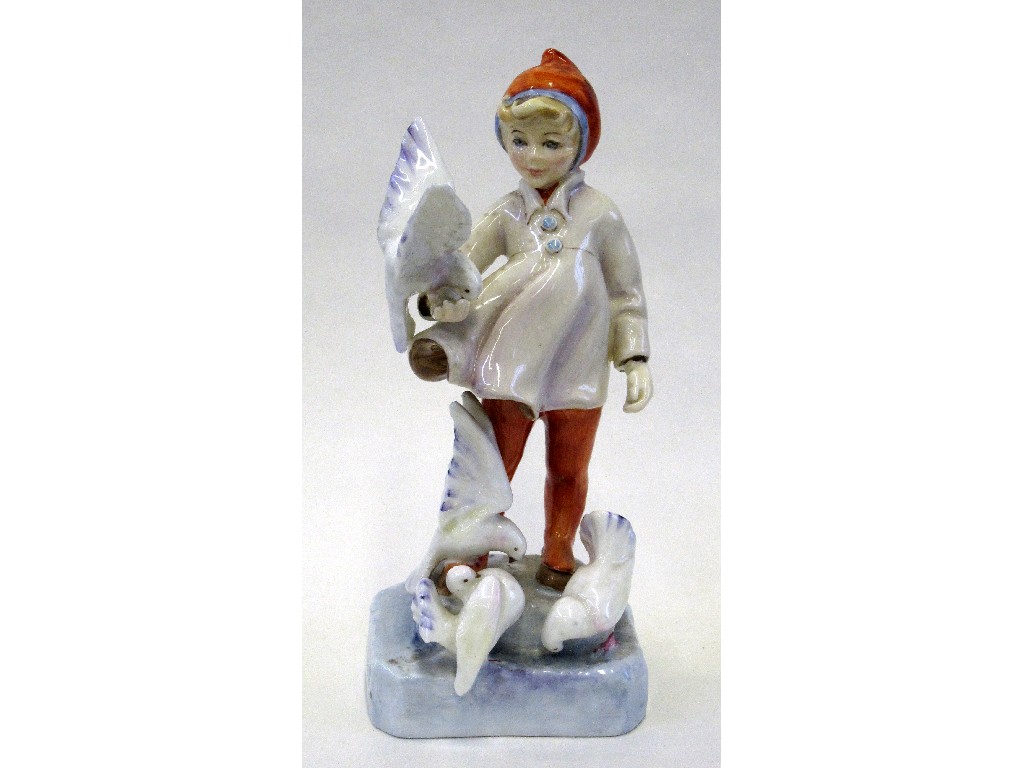 Appraisal: Royal Worcester figure 'November' modelled by Freda Doughty no