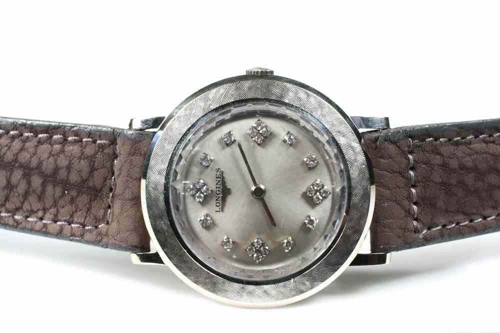 Appraisal: GENT'S WATCH - One K white gold and diamond dial